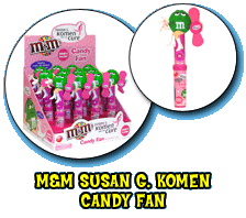 m&m Susan G. Komen Candy Fan