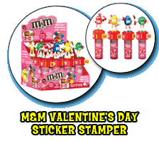 m&m's Valentine's Day Sticker Stamper