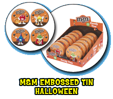 M&M Embossed Halloween Tin
