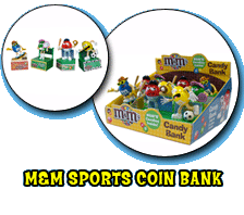 M&M Sports Character Coin Bank