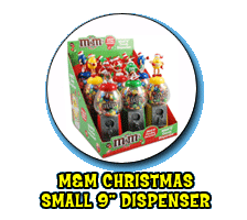 M&M small Christmas dispenser