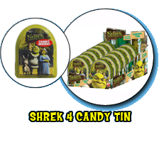 Shrek 4 candy Tins