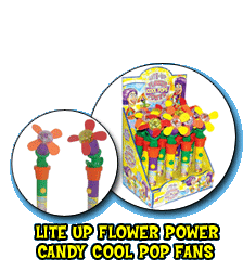 Lite Up Flower Power Candy Cool Pop Fans