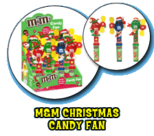 M&M Christmas Candy Fan